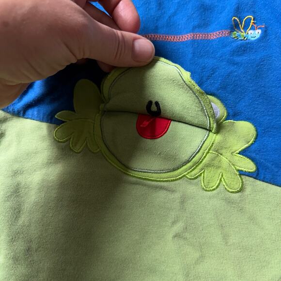 Le Top Frog Romper - Size 9 Months - Color Block Design - Picture 6 of 7